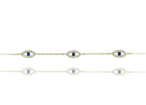 
Gold plated on silver bracelet with polished links and intricate craftsmanship, adjustable length from 15 cm to 19 cm.


