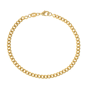 
Gold-filled chain bracelet with lobster clasp, measuring 18.5 cm in length.

