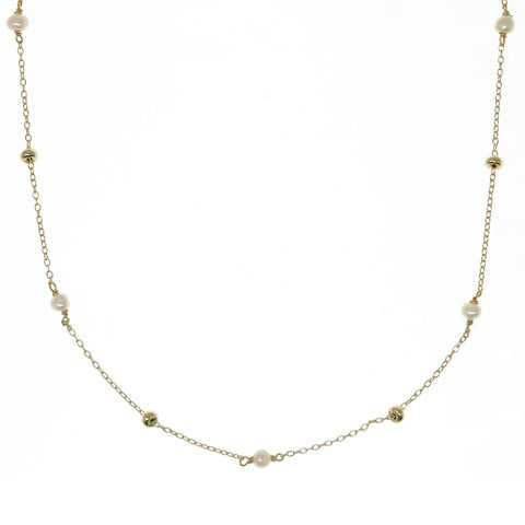Mother of Pearl and Gold Necklace