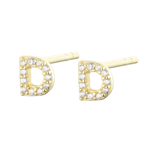 
Rose Gold Huggie Earrings with Star-Shaped Attachment and Cubic Zirconia


